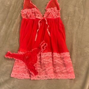NWOT Victoria Secret Set Matching Nightgown & Panty Sz Medium